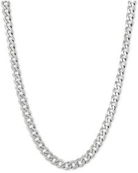 Giani Bernini - Flat Curb Link 22" Chain Necklace In Sterling Silver - Lyst