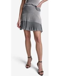 BCBGMAXAZRIA - Pleated A-line Mini Skirt - Lyst