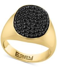 Effy - Effy Black Spinel Oval Cluster Ring (1-5/8 Ct. T.w. - Lyst