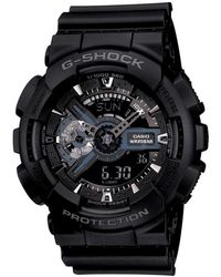 G-Shock - Men's Analog Digital Black Resin Strap Watch Ga110-1b - Lyst