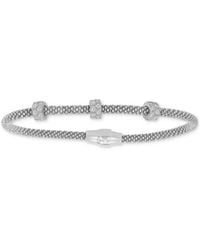 Macy's - Rondelle Cubic Zirconia Mesh Bracelet - Lyst