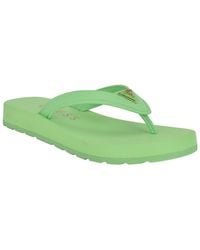 Guess - Candry Triangle Logo Eva Thong Flip Flop Sandals - Lyst