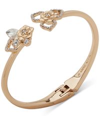 Anne Klein - Gold-tone Flower Cuff Bracelet - Lyst