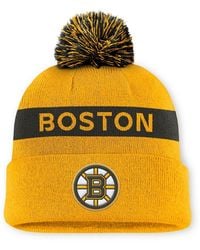 Fanatics - Gold/black Boston Bruins Authentic Pro Rink - Lyst