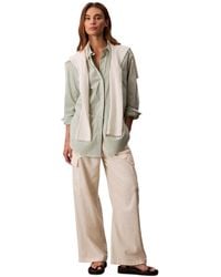 Calvin Klein - Striped Cotton Poplin Button-down Shirt - Lyst