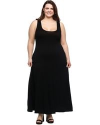 24seven Comfort Apparel - Plus Size Sleeveless Tank Maxi Dress - Lyst