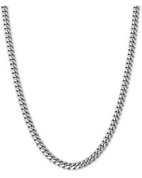 Giani Bernini - Cuban Link 22" Chain Necklace In Sterling Silver Or 18k Gold-plated Over Sterling Silver - Lyst