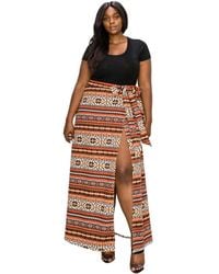 L I V D - Plus Size Ari Wrap Maxi Skirt - Lyst