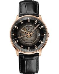 MIDO - Swiss Automatic Commander Gradient Leather Strap Watch 40mm - Lyst