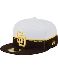 KTZ - Brown/white San Diego Padres Paint Stroke 59fiftyâ Fitted Hat - Lyst