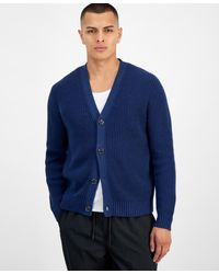 Mode Of One - Shaker-stitch V-neck Cardigan - Lyst
