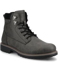 Vance Co. - Rogue Round Toe Work Ankle Boots - Lyst