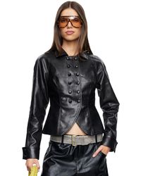 Lioness - Polo Collar Button-front Form Jacket - Lyst
