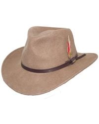 Scala - Crushable Felt Outback Hat - Lyst