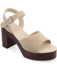 Journee Signature - Katana Platform Sandals - Lyst