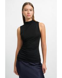 MARCELLA - Funnel Neckline Amila Top - Lyst