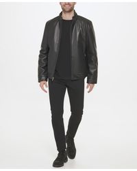 Cole Haan - Faux-leather Motto Jacket - Lyst