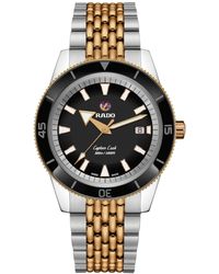 Rado - Swiss Automatic Captain Cook Two Tone Stainless Steel Bracelet Watch 42mm - Lyst
