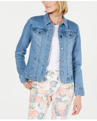 charter club white denim jacket