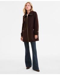 Michael Kors - Michael Collared Zip-front Coat - Lyst