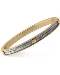 Charriol - Forever Pvd Stainless Steel Cable Bangle Bracelet - Lyst