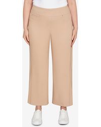 Ruby Rd. - Plus Size Embroidered Stretch Pull On Pants - Lyst