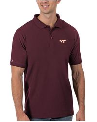 Antigua - Virginia Tech Hokies Team Legacy Pique Polo - Lyst