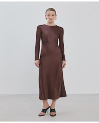 Mango - Long Flared Dress - Lyst