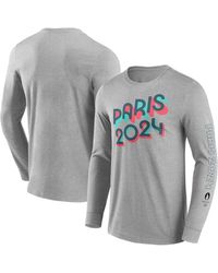 Fanatics - Branded Ay Paris 2024 Bold Stripe Long Sleeve T-shirt - Lyst