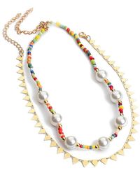 SOH - Everyday Multi-layer Necklace - Lyst