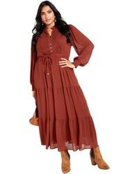 Avenue - Jasmine Tiered Maxi Dress - Lyst