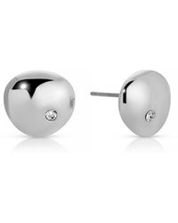 Ettika - Polished Pebble Single Crystal Stud Earrings - Lyst