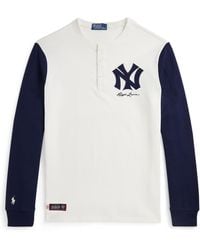 Polo Ralph Lauren - Long Sleeve Yankees Henley T-shirt - Lyst