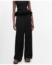Mango - Straight-fit Pleated Pants - Lyst