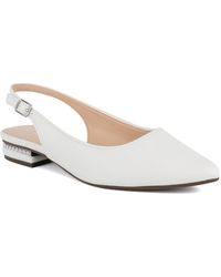 Jones New York - Quilsa Pointed Toe Slingback Flats - Lyst