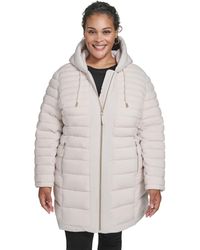 Tommy Hilfiger - Plus Size Hooded Packable Puffer Coat - Lyst