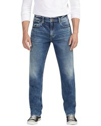 Silver Jeans Co. - Eddie Athletic Fit Tapered Leg Jeans - Lyst