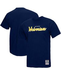 Mitchell & Ness - Michigan Wolverines Elite Script T-shirt - Lyst
