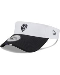 KTZ - White/black Las Vegas Raiders 2025 Nfl Training Camp Adjustable Visor Hat - Lyst