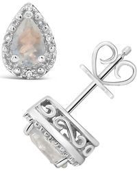 Macy's - Gemstone And Diamond Accent Stud Earrings - Lyst
