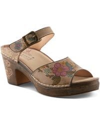 L'ARTISTE - Spring Step Japhette Platform Slide - Lyst