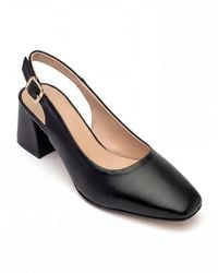 Menina Step - Pia Leather Slingback Pump - Lyst