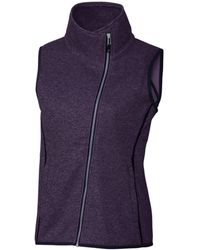 Cutter & Buck - Plus Size Mainsail Sweater Knit Asymmetrical Vest - Lyst