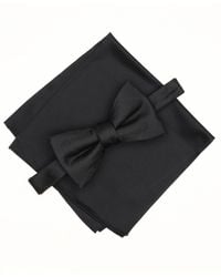 Alfani - Mini-pattern Bow Tie & Solid Pocket Square Set - Lyst
