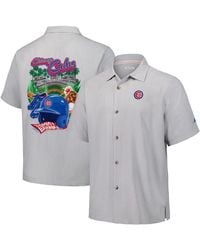 Tommy Bahama - Chicago Cubs Hit And Run Silk Camp Button-up Shirt - Lyst