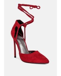 Rag & Co - Rule-breaker Lace Up Stiletto Sandals - Lyst