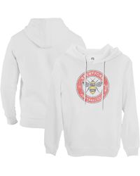 1863fc - Brentford Fc Color Badge Fleece Pullover Hoodie Sweatshirt - Lyst
