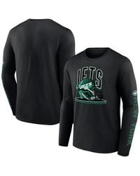 Fanatics - New York Jets Helmet Platform Long Sleeve T-shirt - Lyst