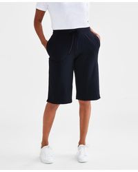Style & Co. - Mid Rise Sweatpant Bermuda Shorts - Lyst
