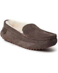 Dearfoams - Fireside Melbourne Genuine Shearling Moccasin Slippers - Lyst